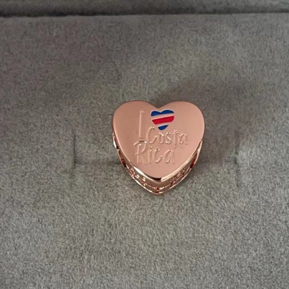 Pandora Jewelry Pandora Costa Rica Heart Charm Costa Rica Flag Bead